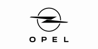 Logo Opel, cercle argenté traversé par un éclair horizontal.
